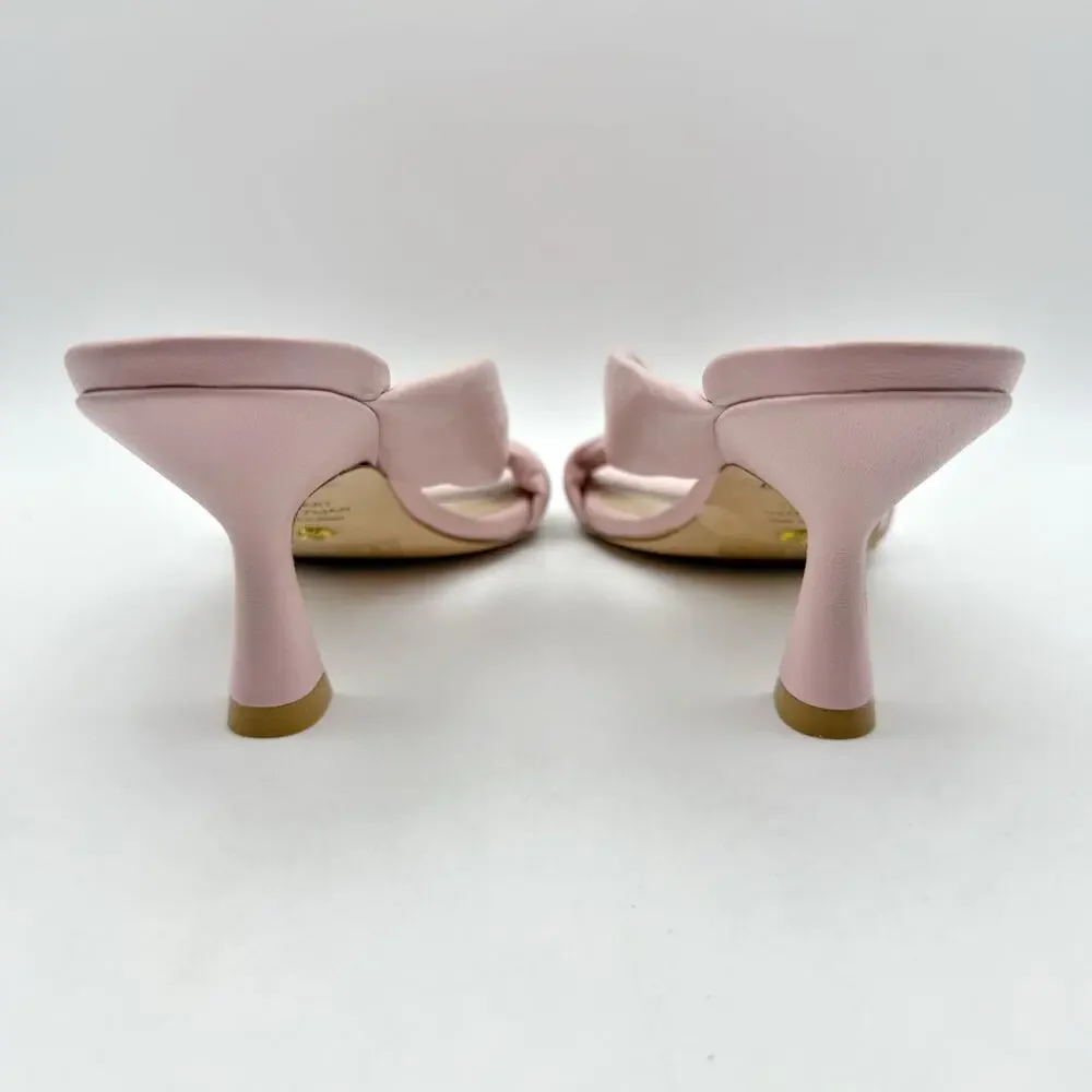 Stuart Weitzman Womens Playa 75 Knot Sandals US 6 M EU 36.5 Pink Leather EUC